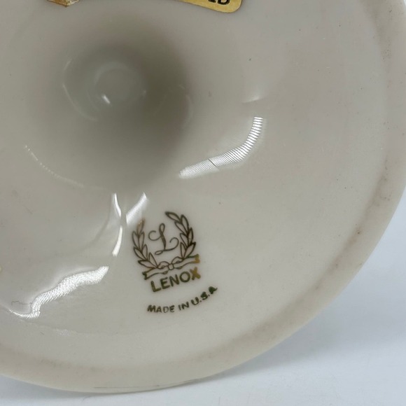 Lenox Tivoli Bud Vase Ivory Porcelain Hand Decorated with 24K Gold 9 Inch - Picture 7 of 9